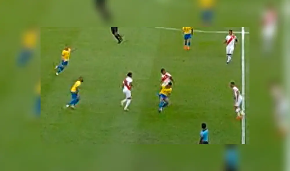 Perú vs Brasil: André Carrillo le hizo una huacha a Gabriel Jesús en la final de la Copa América 2019.
