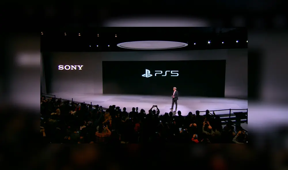 presentación del logo de PS5 en el CES 2020.