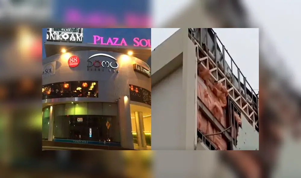 Fuertes vientos provocaron el desprendimiento. (FOTO: Twitter)