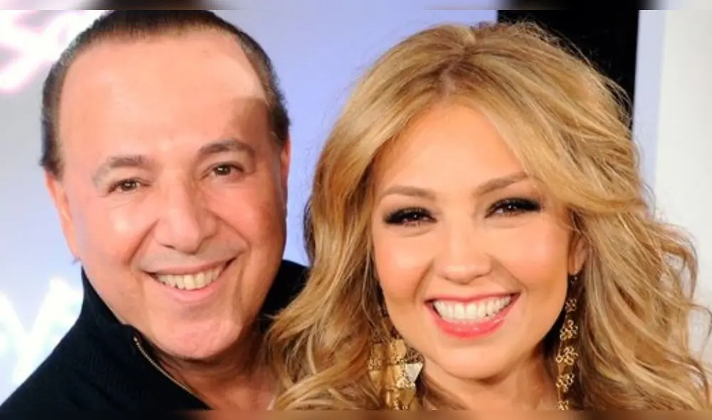 Thalía y Tommy Mottola