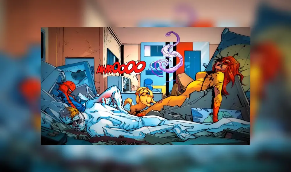 Muerte del Spiderman que salió en la serie 'El Hombre Araña y sus sorprendentes amigos'. Foto: Captura.