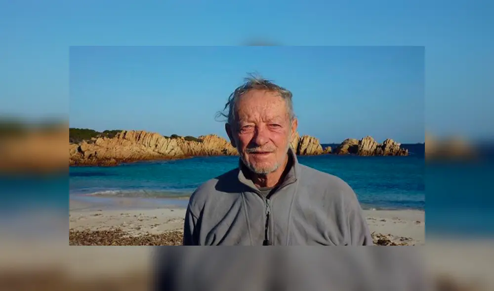 Morandi, es un exprofesor que llegó a la isla de Budelli, frente a la costa de Cerdeña, por accidente mientras intentaba navegar desde Italia a Polinesia hace 31 años