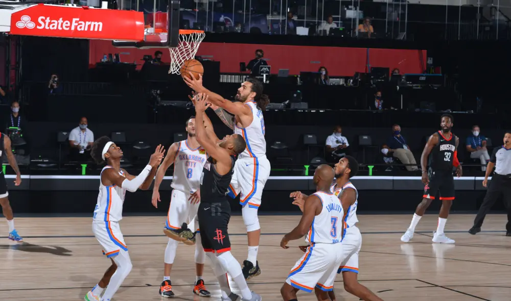 Rockets vs. Thunder por la NBA. (Créditos: AFP) Rockets vs. Thunder por la NBA. (Créditos: AFP)