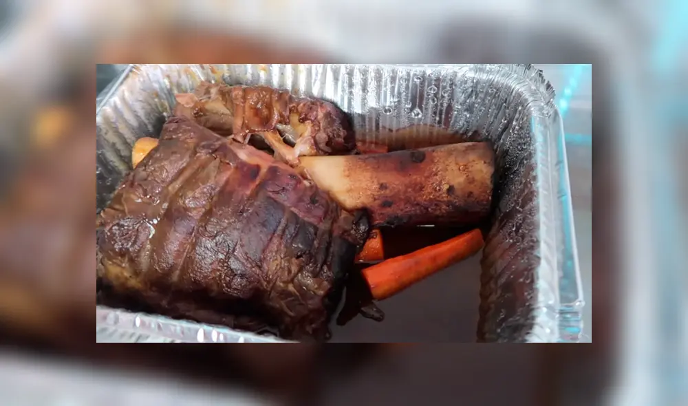 Desliza las imágenes para ver cómo luce este costoso osobuco italiano vendido en Lima. Fotocapturas: Desbalanceados/YouTube