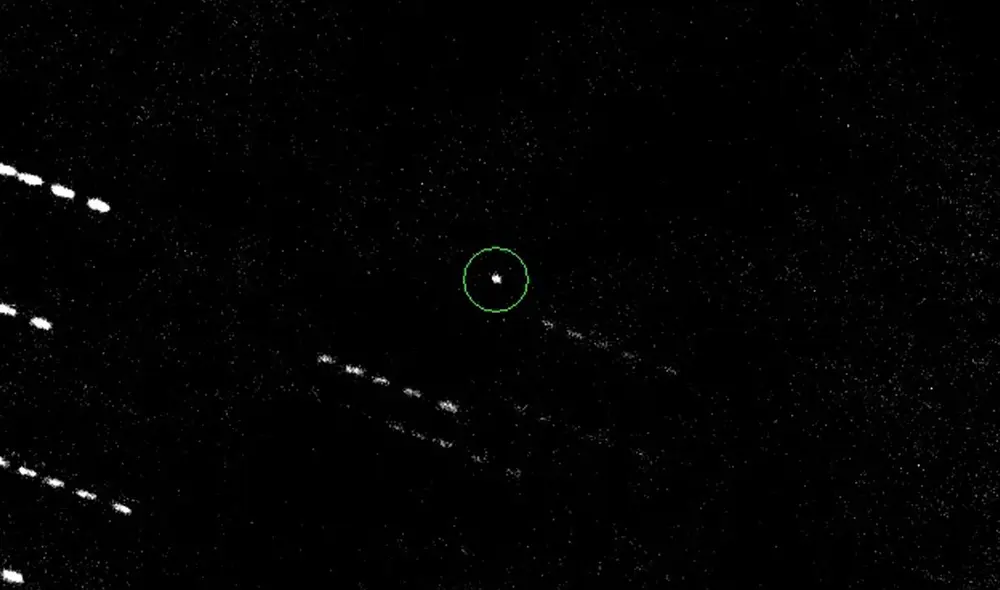 Asteroide Apofis captado en enero de 2011. Foto: Universidad de Haway Asteroide Apofis captado en enero de 2011. Foto: Universidad de Haway