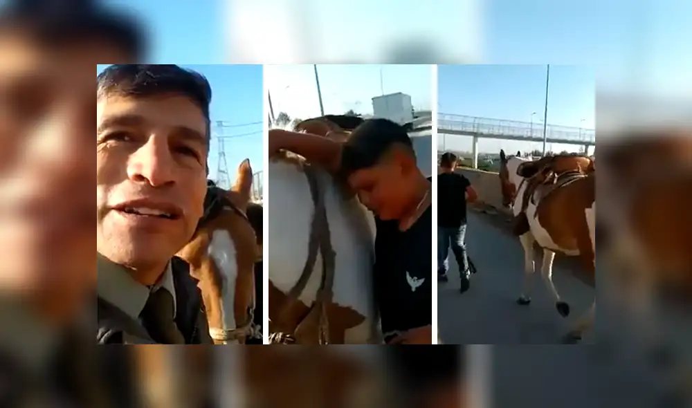 Facebook viral: niño llora de la emoción cuando policía le devuelve su caballo perdido [VIDEO]