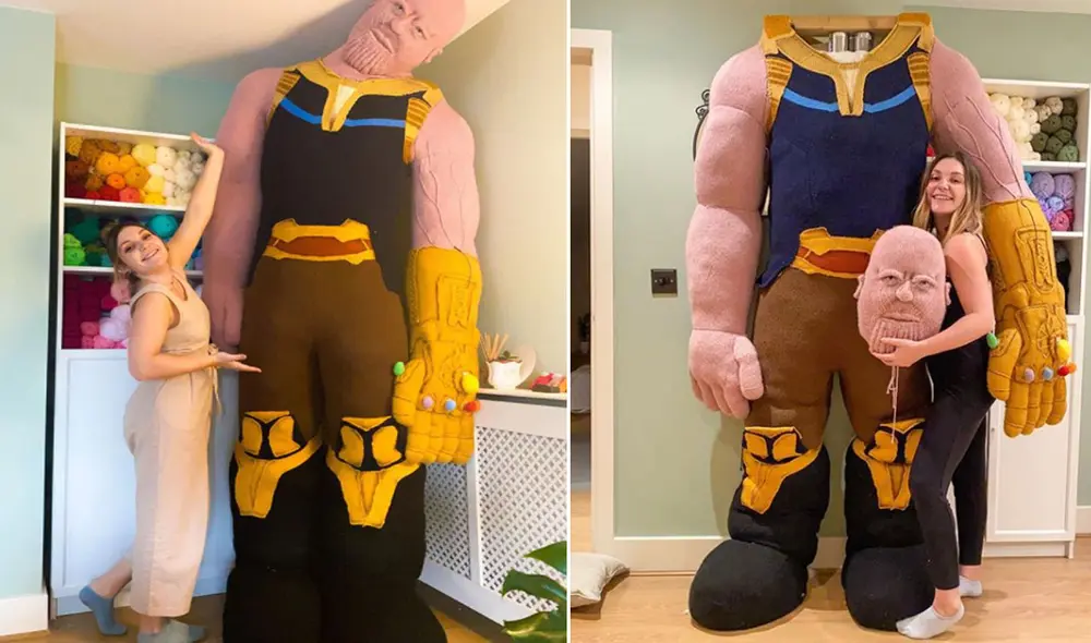 La joven estuvo durante más de cuatro meses tejiendo a mano al popular personaje de Marvel. Foto: Instagram La joven estuvo durante más de cuatro meses tejiendo a mano al popular personaje de Marvel. Foto: Instagram