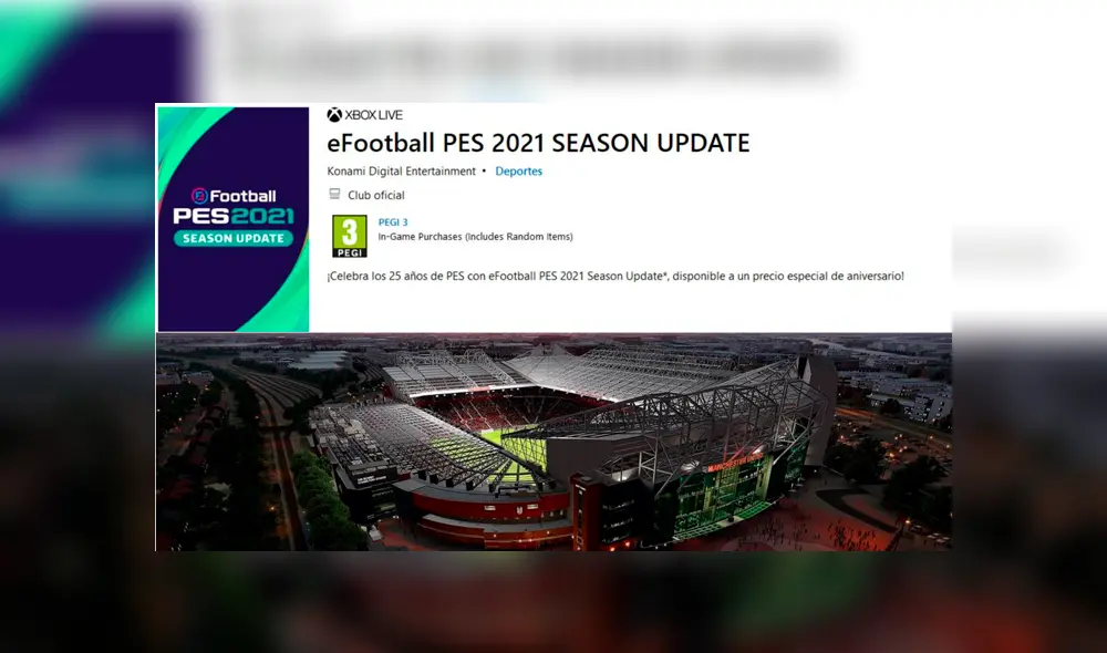 La fecha de lanzamiento del parche para PES 2020 se acaba de filtrar. PES 2021 sería el primer lanzamiento de la saga en no ser un videojuego independiente. Imagen: Konami.