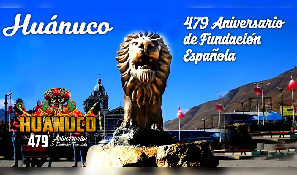 Huánuco celebrará aniversario 479 con grandes artistas nacionales e internacionales Huánuco celebrará aniversario 479 con grandes artistas nacionales e internacionales