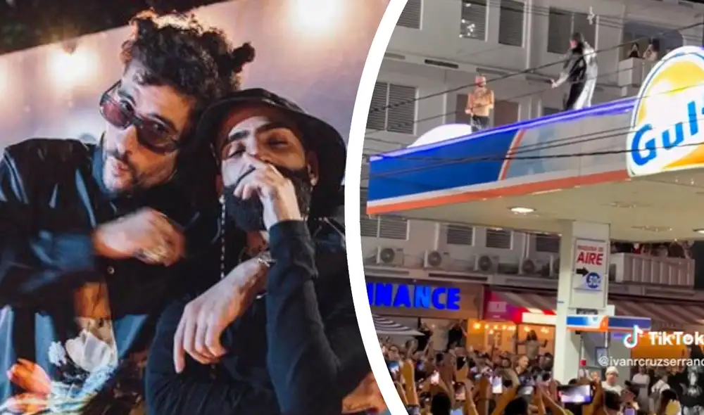 Bad Bunny y Arcángel pusieron a bailar a más de 1.000 fanáticos en presentación sorpresa en Puerto Rico. Foto: composición/Bad Bunny/Instagram/difusión Bad Bunny y Arcángel pusieron a bailar a más de 1.000 fanáticos en presentación sorpresa en Puerto Rico. Foto: composición/Bad Bunny/Instagram/difusión