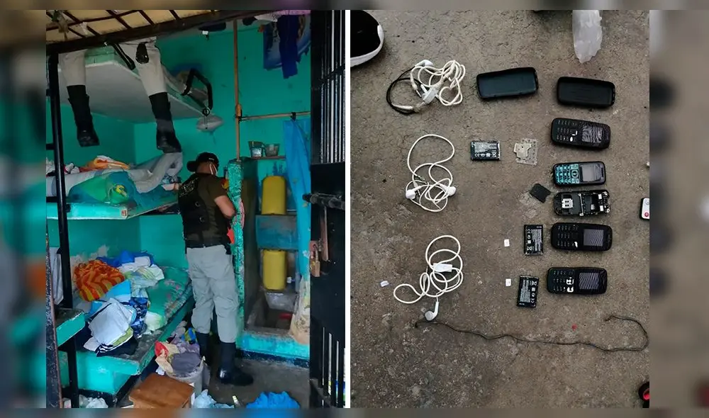 Requisa en penal de Tumbes: Fotografía: INPE. Requisa en penal de Tumbes: Fotografía: INPE.