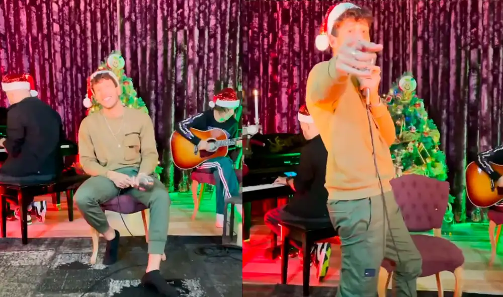 Sebastián Yatra versionó el clásico navideño “Santa Claus llegó a la ciudad” y compartió el video en redes sociales. Fotos: Sebastián Yatra Instagram