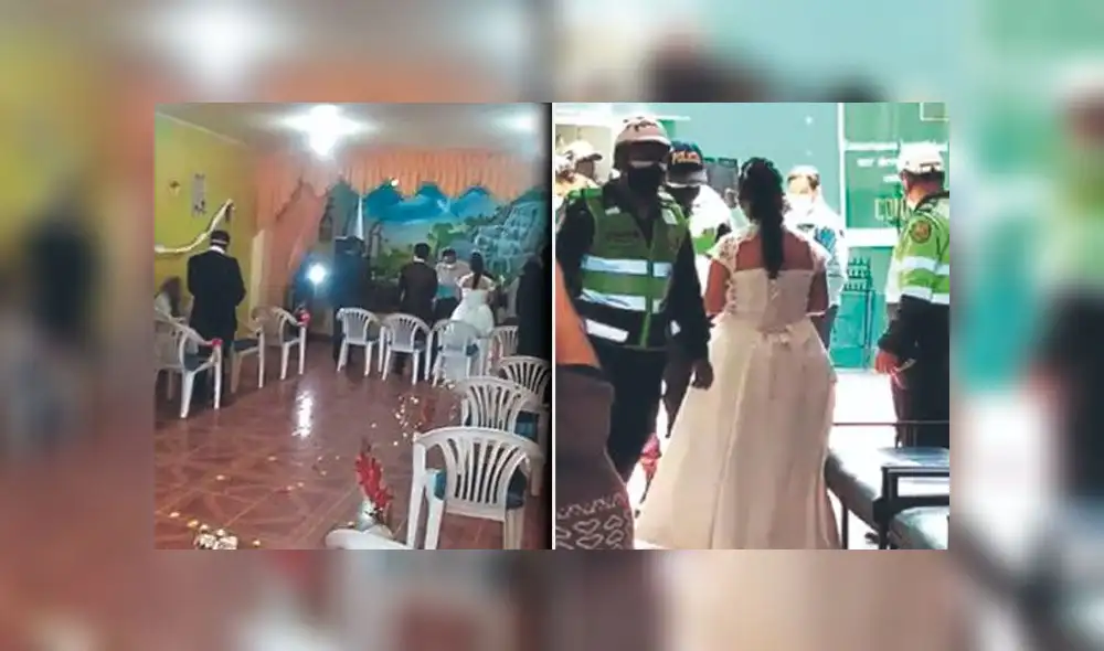 Intervienen matrimonio en Huancayo y se suspende ceremonia | Créditos: difusión / PNP