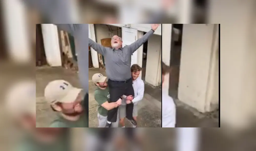 Video es viral en TikTok. Hombre sorprendió a todos con su agilidad para realizar una singular coreografía junto a sus dos hijos.