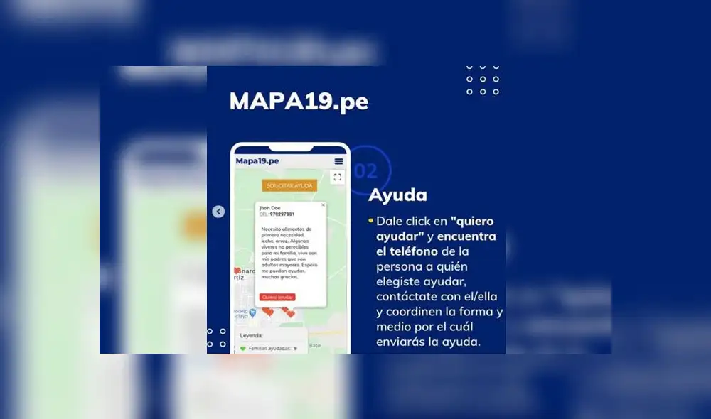 La plataforma busca ayudar a conectar a personas que necesitan ayuda y aquellos dispuesto a apoyar. Foto: Captura del sitio web. La plataforma busca ayudar a conectar a personas que necesitan ayuda y aquellos dispuesto a apoyar. Foto: Captura del sitio web.