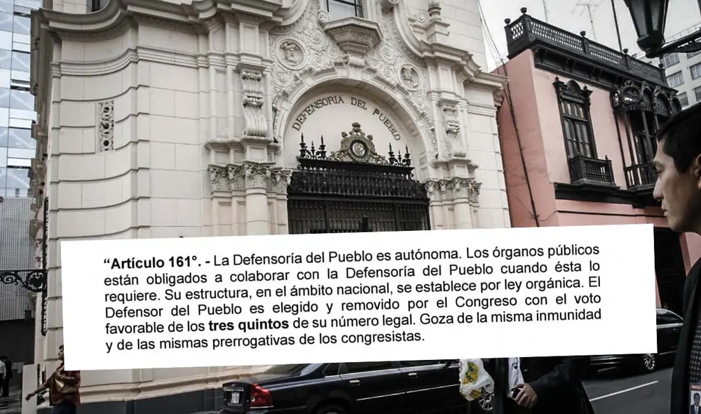 Proponen reducir de 87 a 78 los votos para elegir al defensor (Foto composición: La República)