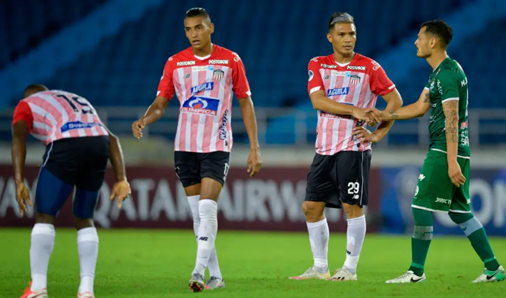 Junior de Barranquilla pasó a los octavos de final de la Copa Sudamericana 2020 tras eliminar a Plaza Colonia. Foto: AFP.