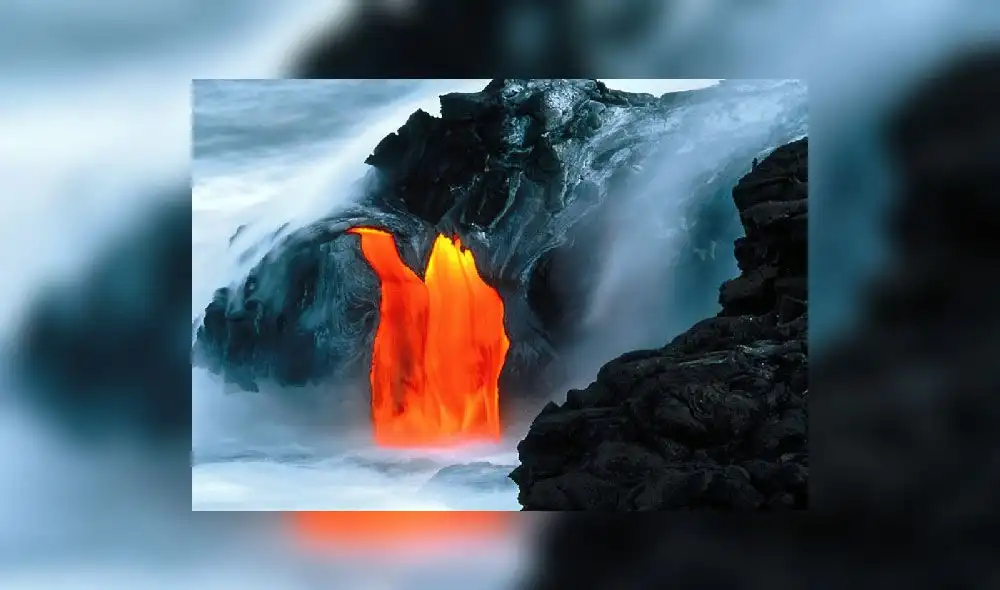 Conoce el volcán que tiene una impresionante catarata de lava