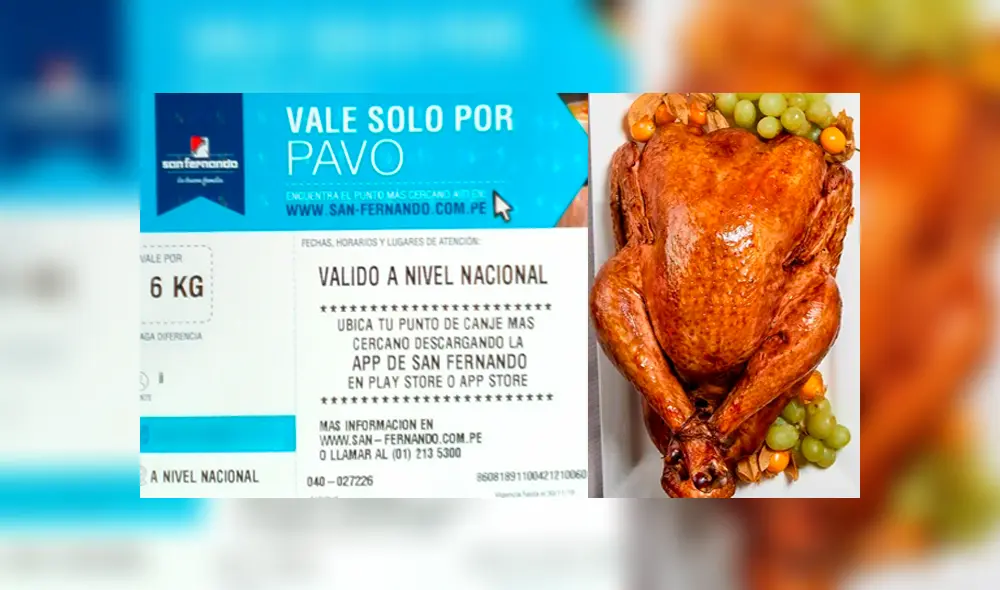 San Fernando da la oportunidad a la población de canjear sus vales de pavos vencidos.