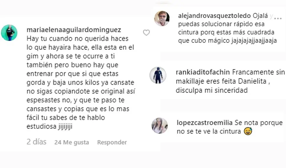 Daniela Darcourt se enfrenta a burlas por querer bajar de peso Daniela Darcourt se enfrenta a burlas por querer bajar de peso