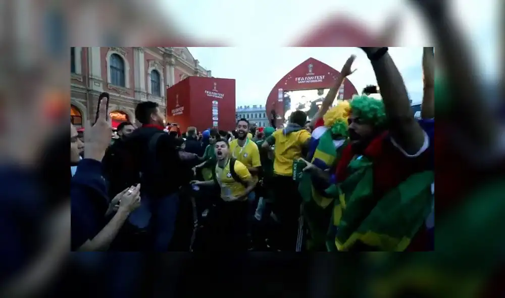 Una argentina casi noquea a brasileño que le gritó en la cara el gol de Croacia