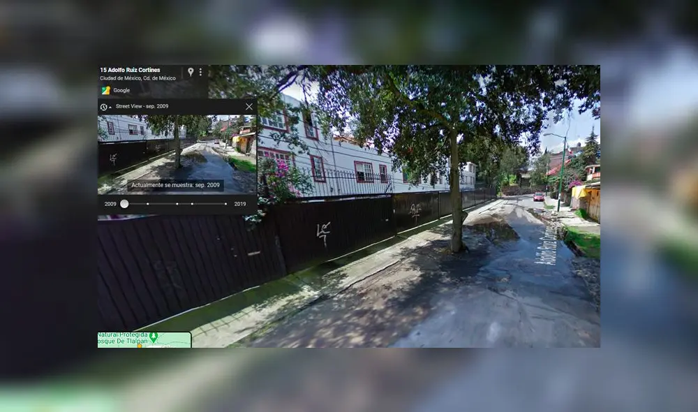 Desliza las imágenes para ver la increíble escena que captó este joven en México con el famoso navegador. Foto: Google Maps