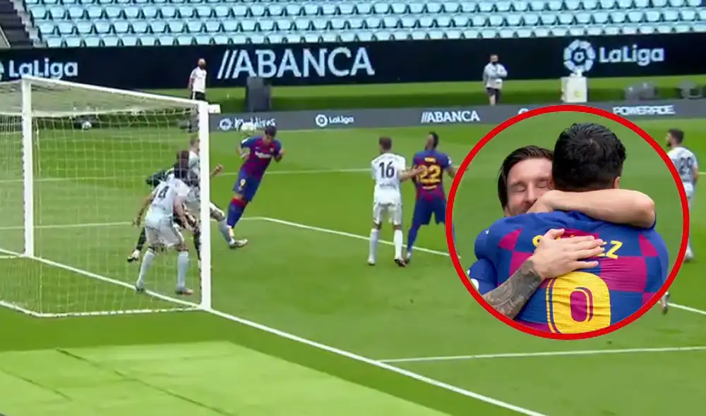 Gol de Luis Suárez en el Barcelona vs. Celta. | Foto: Fútbol en Movistar