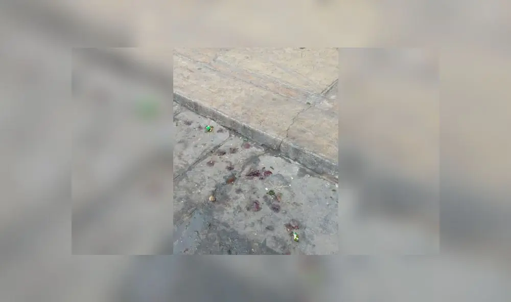 Auto de color gris apagó sus luces al momento en que se perpetró el ataque. (Foto: La República)