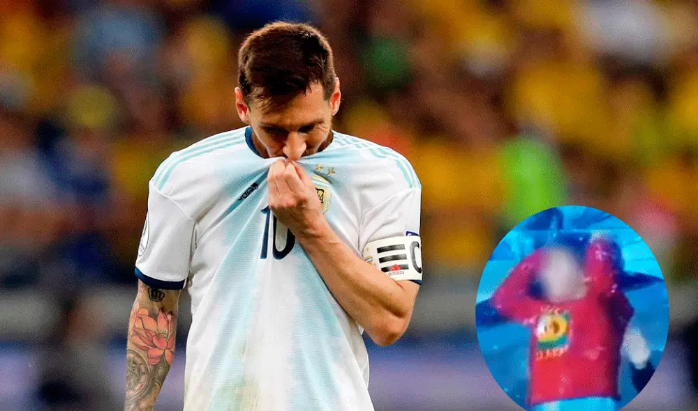 Reacción de Lionel Messi en el Argentina vs Brasil por la Copa América 2019. Reacción de Lionel Messi en el Argentina vs Brasil por la Copa América 2019.