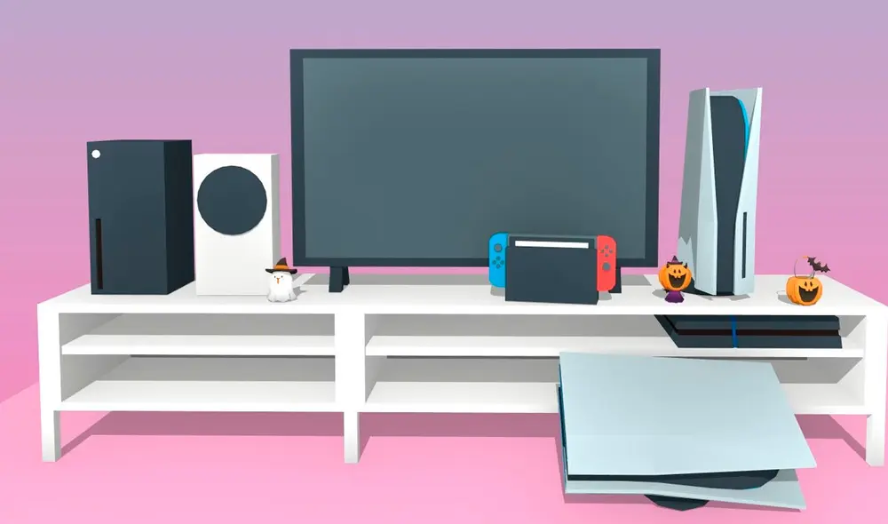 Desliza para ver más comparaciones entre el tamaño de la PS5 y la Xbox Series X. Imagen: Kun Sawada.