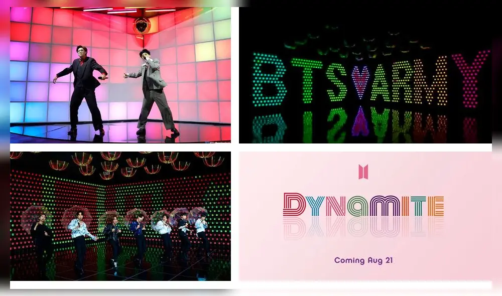 BTS habría estado dando una pista de la estética de ‘Dynamite’. Crédito: captura
