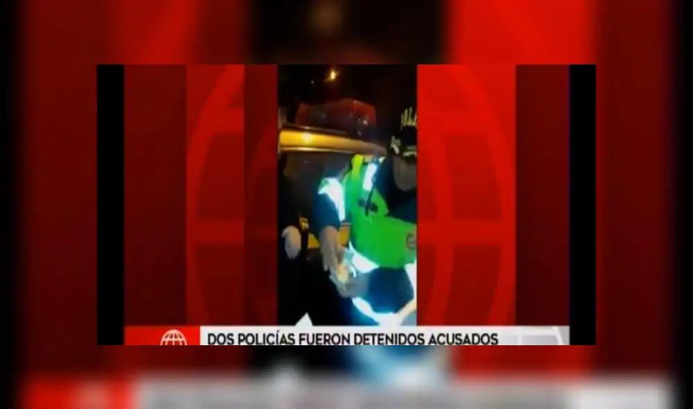 SJL: detienen a policías acusados de extorsionar a mototaxista [VIDEO]