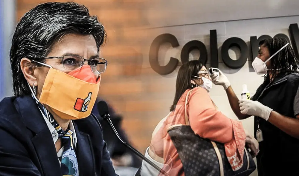 Cuarentenaen Bogotá: grupos de localidades, según fechas de confinamiento. Foto: composición GLR / AFP.