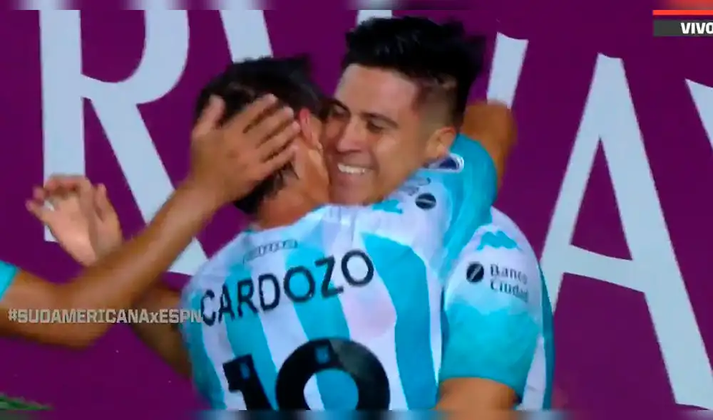Racing vs Corinthians: Cristaldo adelanta a la 'Academia' con soberbio testazo [VIDEO]
