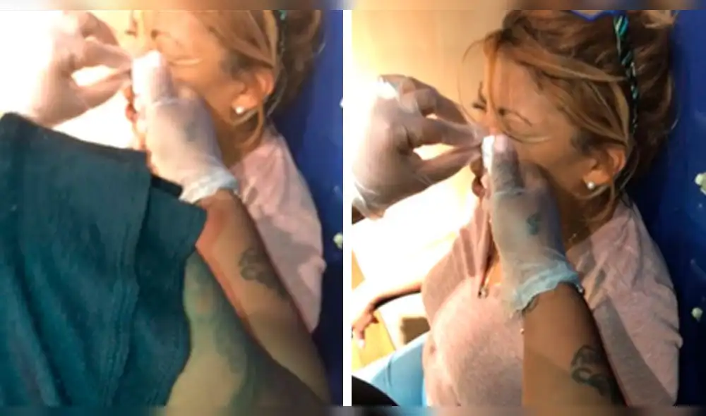 Vía Facebook: le colocan piercing a una señora y ella grita como Tarzán [VIDEO]