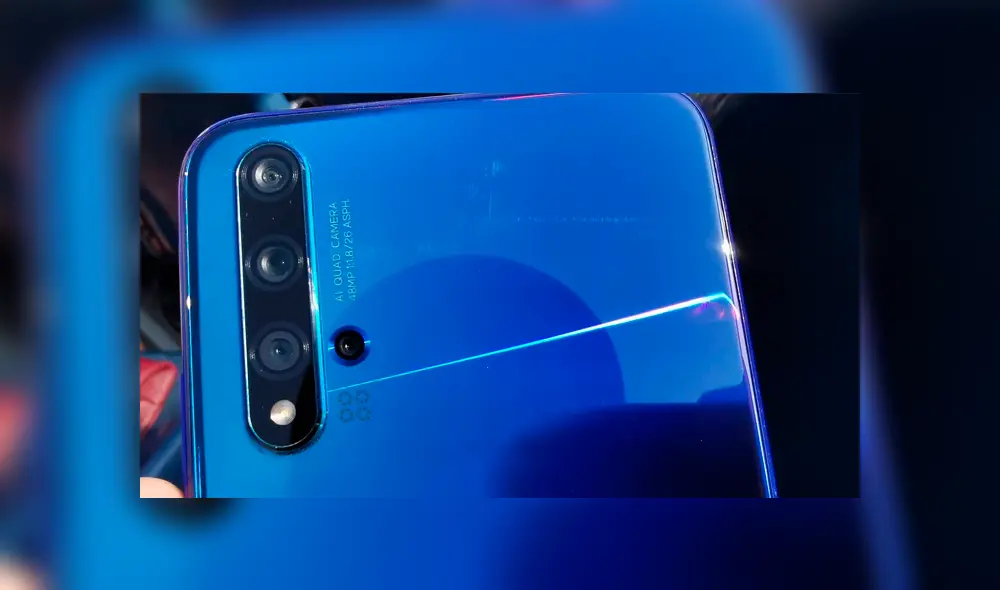 El Huawei Nova 5T cuenta con cinco cámaras. Foto: Juan José López Cuya.