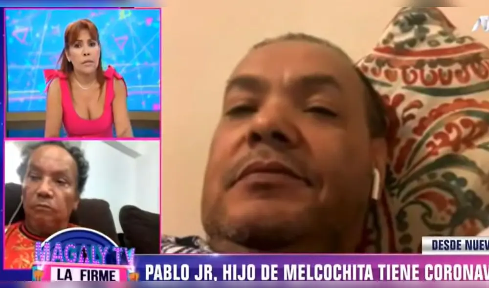 Melcochita y su hijo Pablo Villanueva