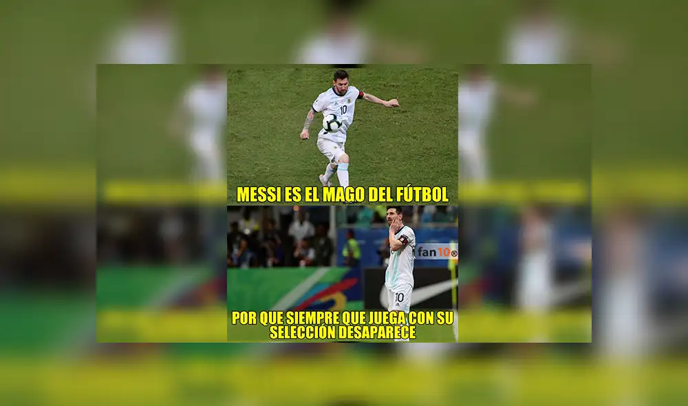 Argentina perdió ante Colombia y aparecieron los ingeniosos memes donde Messi es víctima [FOTOS]