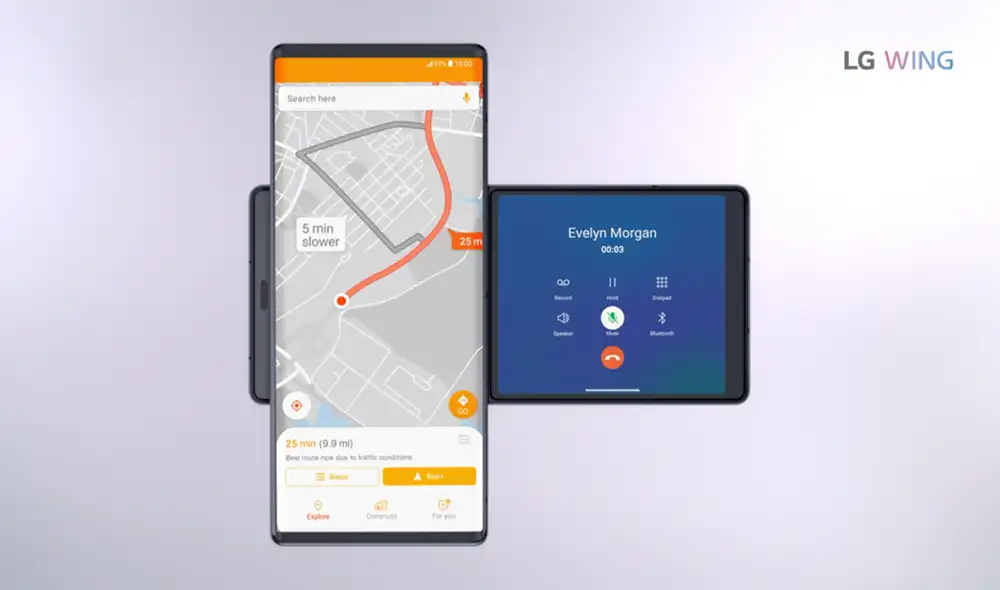 Funciones centradas en la multitarea. | Foto: LG