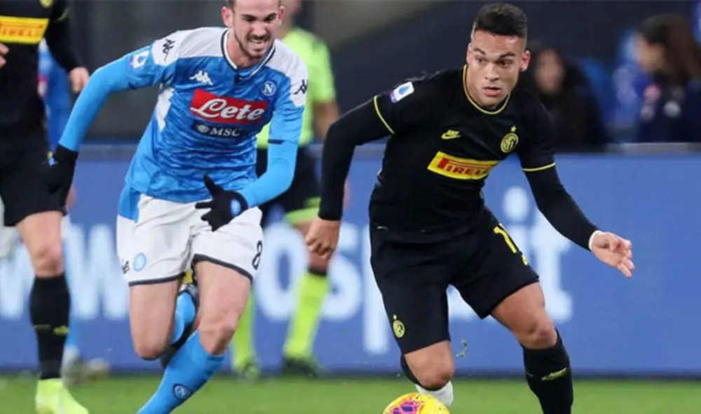 Inter vs. Napoli en semifinal de la Copa de Italia. | Foto: EFE Inter vs. Napoli en semifinal de la Copa de Italia. | Foto: EFE