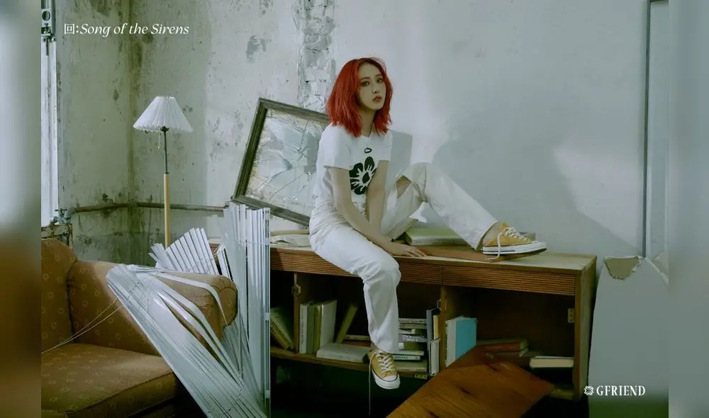 GFRIEND: SinB en las fotos conceptuales de “Broken Room” para el décimo mini álbum “回: Song of the Sirens”. Crédito: Instagram