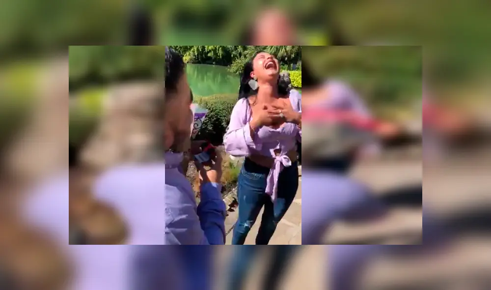 Hombre quiso sorprender a su novia con romántica pedida de matrimonio, pero esta arruinó el emotivo momento con su curiosa reacción. Hombre quiso sorprender a su novia con romántica pedida de matrimonio, pero esta arruinó el emotivo momento con su curiosa reacción.