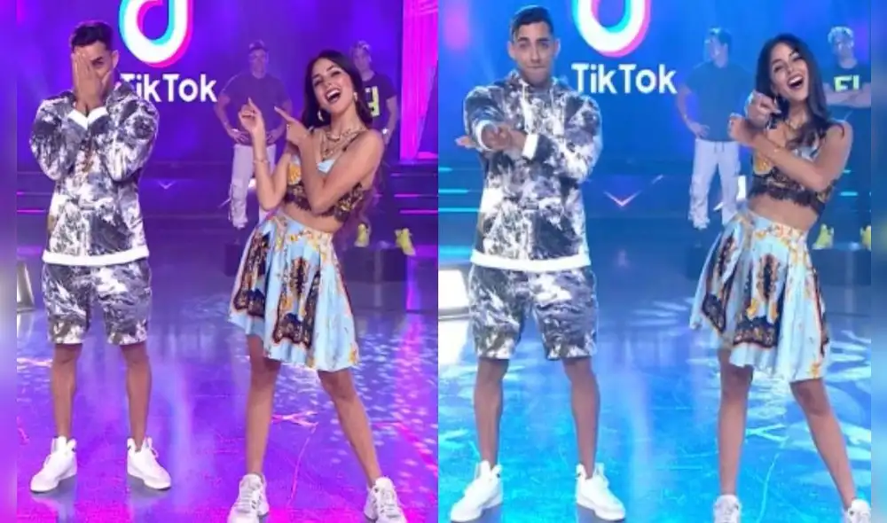 La expareja bailó al compás de “Vida de rico” y lograron ganar el reto de Tiktoker en EEG. Foto: captura de YouTube