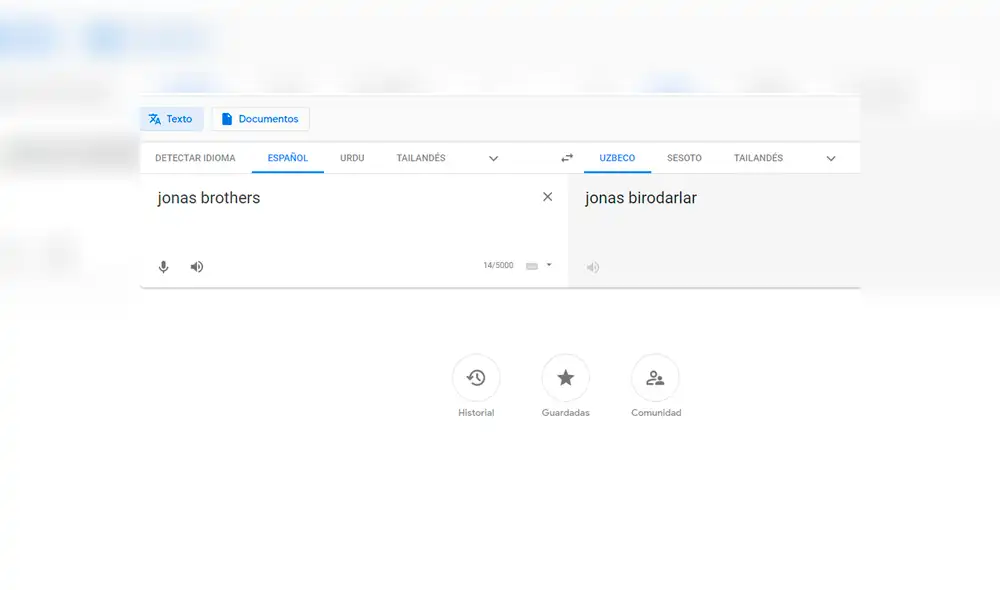 Google Translate Viral: colocan "Jonas Brothers" en el traductor y resultado enloquece a fanáticas [VIDEO]