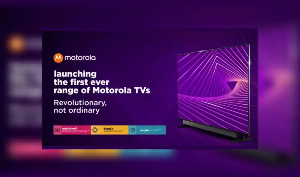 Moto TV con Android como sistema operativo.