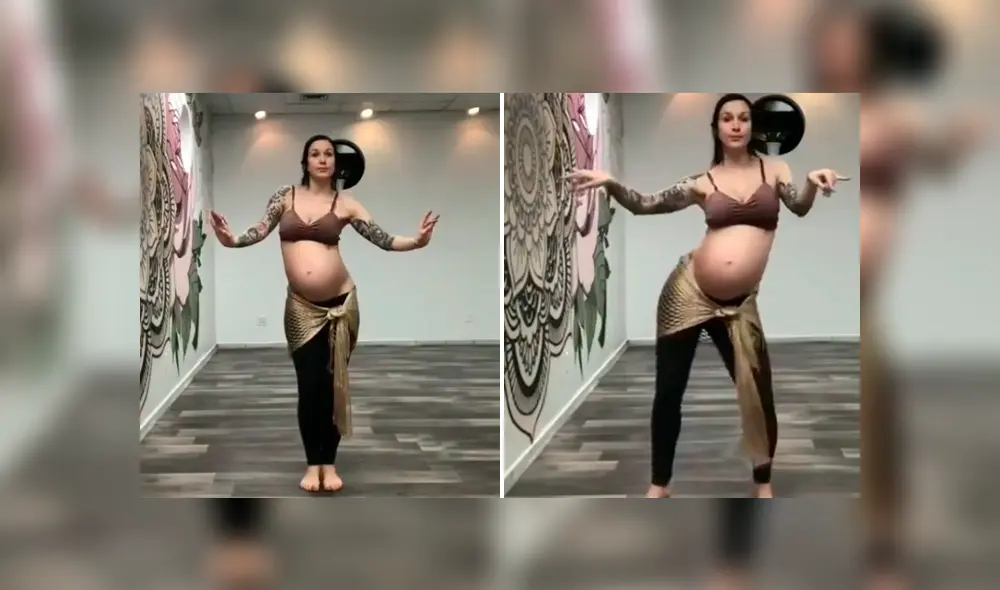 Vía YouTube. Instructora de baile se animó a grabar una coreografía a sus 38 semanas de gestación sin imaginar el increíble resultado que ha dado la vuelta al mundo