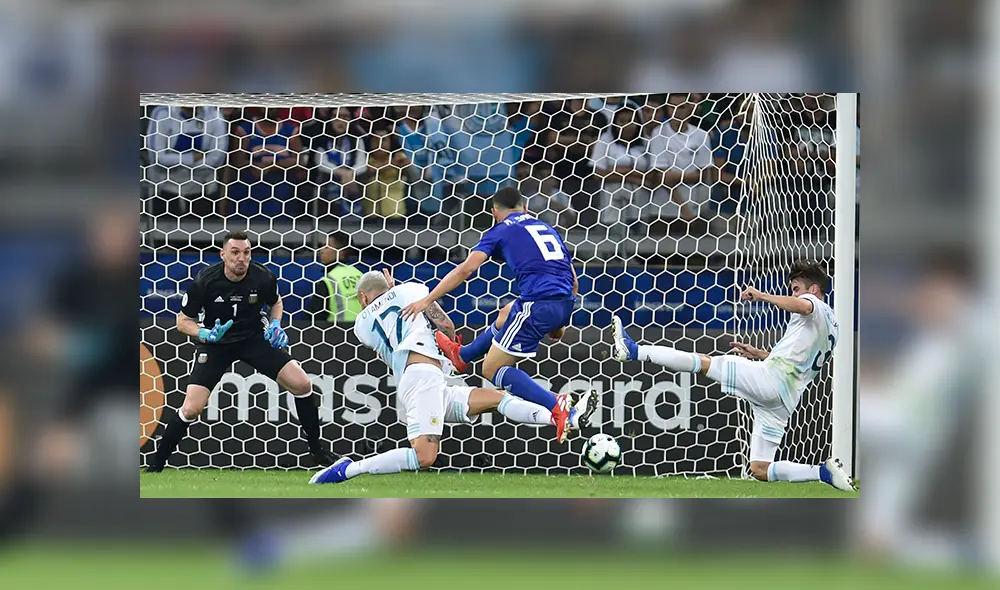 Argentina vs. Paraguay: Richard Sánchez marcó el 1-0 en partido por Copa América 2019. | Foto: EFE / AFP
