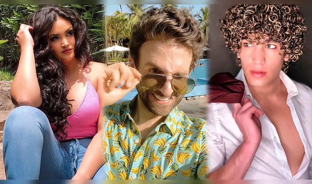 Novio de Michelle Soifer expuesto por Rodrigo González en conversación con otro hombre. Foto: Composición