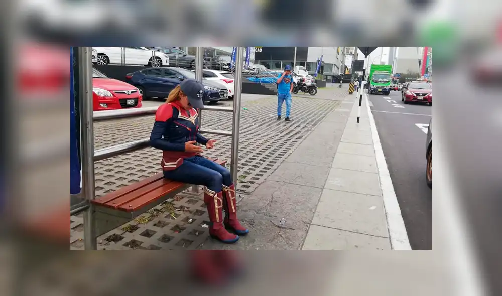 Facebook viral: 'Capitana Marvel' es captada en Lima y fans de Marvel nota curioso detalle [FOTOS]