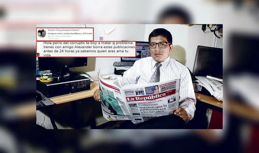 Amenazan de muerte a periodista de La República 